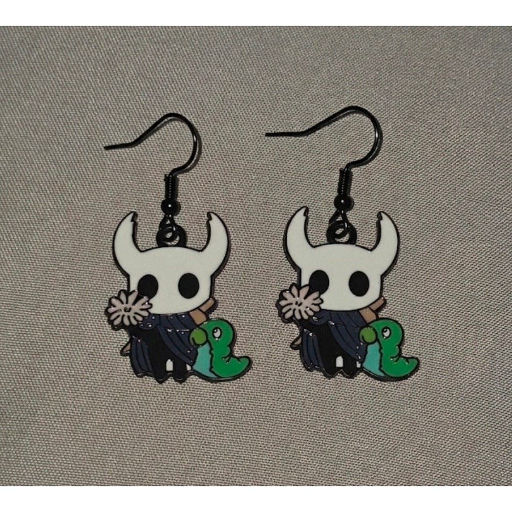 The Knight Hollow Knight Earrings Handmade Hypoallergenic BUNDLE to Save - Picture 1 of 4